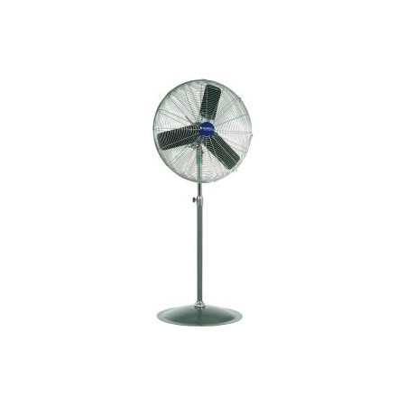 Aluminum 24 Industrial Pedestal Fan, Oscillating, 7525 CFM, 1/4 HP